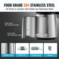 Water Distiller 4L 750W Stainless Steel Countertop Pure Water Maker