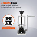 Manual Wire Stripping Machine, 0.06''-0.98'' Copper Stripper with Hand Crank or Drill Powered, Visible Stripping Depth Reference, Portable Aluminum Frame Wire Peeler for Scrap Copper Recycling