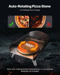 12 in Wood Fired Pizza Oven Pellet Stove Electric Rotation Thermometer