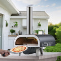 12 in Wood Fired Pizza Oven Pellet Stove Electric Rotation Thermometer