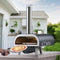 12 in Wood Fired Pizza Oven Pellet Stove Electric Rotation Thermometer