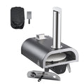 12 in Wood Fired Pizza Oven Pellet Stove Electric Rotation Thermometer