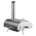 12 in Wood Fired Pizza Oven Pellet Stove Electric Rotation Thermometer