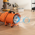Portable Ventilator 203mm 145W 1020CFM Cylinder Fan with 10m Duct