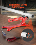 Portable Pipe Vise Aluminium 1/8