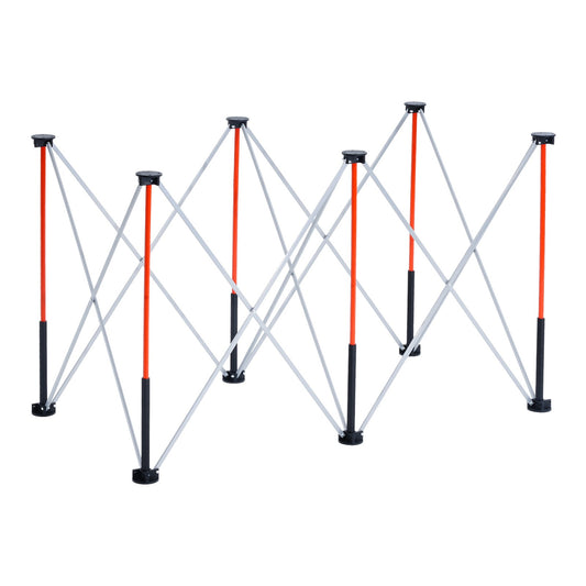 Portable Folding Workstand, 1266 x 665 mm Collapsible Workbench, 1135 kg Weight Capacity, No Assembly Foldable Work Stand with Storage Bag, Table Top NOT Included, for Garage Workshop Outdoor