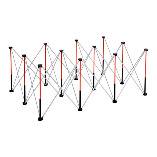 Portable Folding Workstand, 1865 x 1261 mm Collapsible Workbench, 2041 kg Weight Capacity, No Assembly Foldable Work Stand with Storage Bag, Table Top NOT Included, for Garage Workshop Outdoor