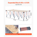Portable Folding Workstand 2455 x 1260 mm Collapsible Work Stand 2724 kg