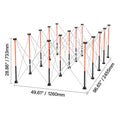 Portable Folding Workstand 2455 x 1260 mm Collapsible Work Stand 2724 kg