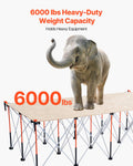 Portable Folding Workstand 2455x1260mm 2724kg Collapsible