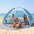 Beach Tent 4 Person UPF 50+ Sun Shelter Portable Canopy Carry Bag