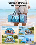 Beach Tent Sun Shelter 6 Person UPF 50+ Portable Canopy