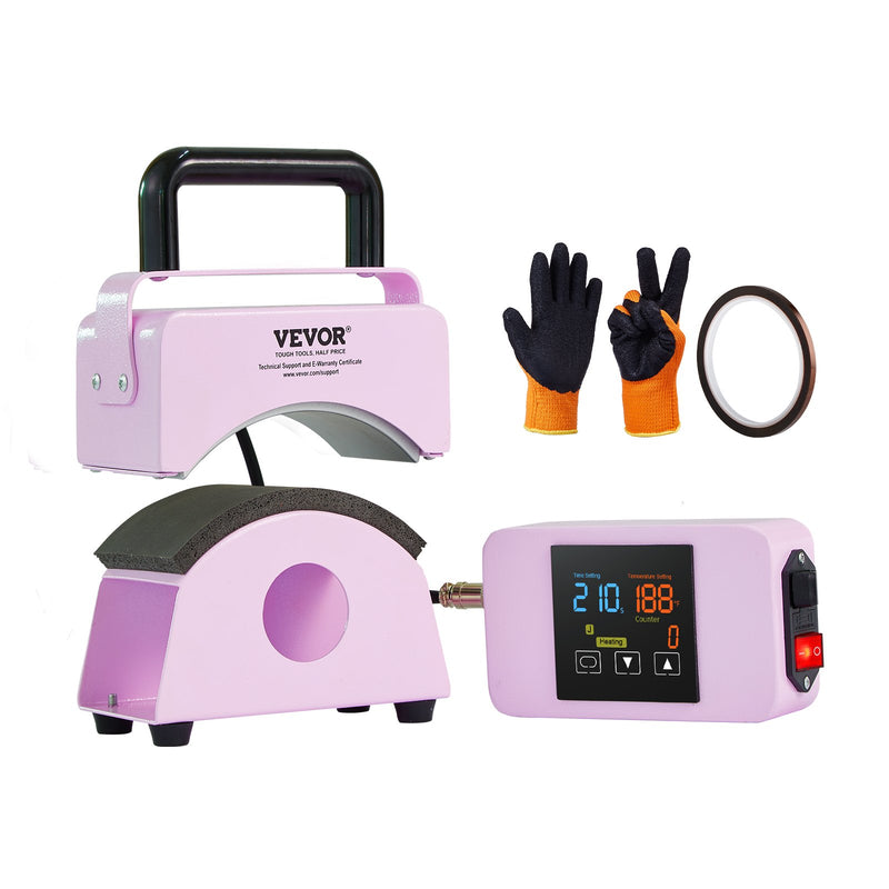 Hat Press Machine Mini 5.9x3.15 Inch Plate Purple