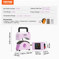 Hat Press Machine Mini 5.9x3.15 Inch Plate Purple