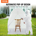 Spray Paint Tent 60x60x70cm Pop-Up Portable Booth Built-In Floor