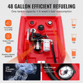Portable Diesel Fuel Tank 182L Electric Transfer Pump 10.6 GPM Red