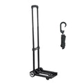 Folding Hand Truck 50kg 2 Wheel Collapsible Luggage Cart Black