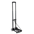 Folding Hand Truck 50kg 2 Wheel Collapsible Luggage Cart Black