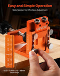 Pocket Hole Jig Kit 12-48mm Adjustable Woodworking Drill System