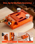 Pocket Hole Jig Kit 12-48mm Adjustable Woodworking Drill System