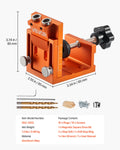 Pocket Hole Jig Kit 12-48mm Adjustable Woodworking Drill System