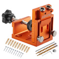 Pocket Hole Jig Kit 12-48mm Adjustable Woodworking Drill System