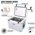 65L Insulated Hard Cooler Ice Chest 65 Can Capacity Camping Beach