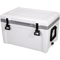 Insulated Portable Cooler, 49 L, Holds 50 Cans, Ice Retention Hard Cooler with Heavy Duty Handle, Ice Chest Lunch Box for Camping, Beach, Picnic, Travel, Outdoor, Keeps Ice for up to 6 Days