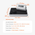 Portable Medical Scale, Professional Digital Physician Scale for Weighing - with Anti-Slip Mat, 2 Units (kg/lb), Hold & Tare Function, 400LBS Capacity Physician Wight Scale for Gym Home Hospital