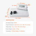 Portable Medical Scale, Professional Digital Physician Scale for Weighing - with Anti-slip Platform, 2 Units, Hold & Tare Function, 440LBS Capacity Physician Weight Scale for Gyms Homes Hospital