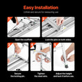 Work Platform 4 Gear Adjustable Height Folding Step Ladder 400kg