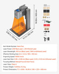 20W Laser Engraver 10,000mm/s 160x140mm Wood Acrylic Engraving Machine