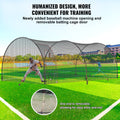 Baseball Batting Cage Net Frame 22x12x8ft Portable Heavy Duty