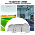 Baseball Batting Cage Net Frame 22x12x8ft Portable Heavy Duty