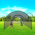 Baseball Batting Cage Net Frame 22x12x8ft Portable Heavy Duty