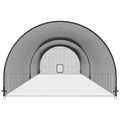 Baseball Batting Cage Net Frame 22x12x8ft Portable Heavy Duty