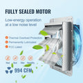Shutter Exhaust Fan 356mm 1400RPM 994CFM Aluminum Wall Mount