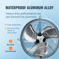 Shutter Exhaust Fan 305mm 1400RPM 1084CFM Aluminum Wall Mount