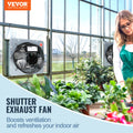 Shutter Exhaust Fan 406mm 1400RPM 1506CFM Aluminum Wall Mount