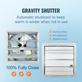 Shutter Exhaust Fan 406mm 1400RPM 1506CFM Aluminum Wall Mount