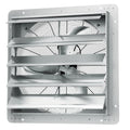Shutter Exhaust Fan, 610 mm High-speed 1400RPM 2892 CFM, Aluminum Wall Mount Attic Fan with AC-motor, Ventilation and Cooling for Greenhouses, Garages, Sheds, Shops