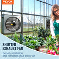 Shutter Exhaust Fan 610mm 1400RPM 2892CFM Aluminum Wall Mount