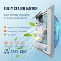 Shutter Exhaust Fan 610mm 1400RPM 2892CFM Aluminum Wall Mount
