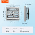 Shutter Exhaust Fan 610mm 1400RPM 2892CFM Aluminum Wall Mount