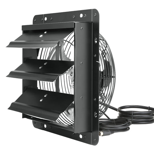 Shutter Exhaust Fan 254mm 843CFM EC-motor Variable Speed Humidity