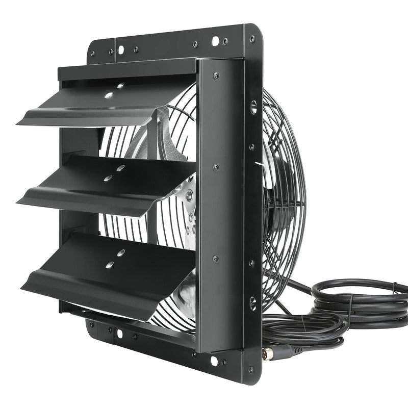 Shutter Exhaust Fan 254mm 843CFM EC-motor Variable Speed Humidity