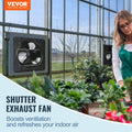 Shutter Exhaust Fan 254mm 843CFM EC-motor Variable Speed Humidity