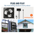 Shutter Exhaust Fan 305mm 12inch EC-motor 904 CFM Humidity Controller