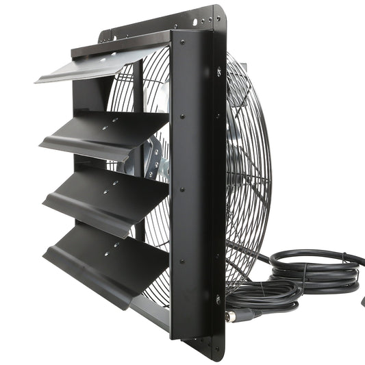 Shutter Exhaust Fan 406mm 1747 CFM EC Motor Temperature Controller
