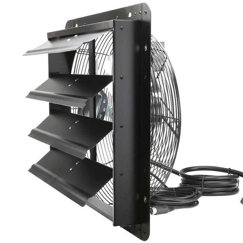 Shutter Exhaust Fan 406mm 1747 CFM EC Motor Temperature Controller